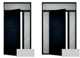 Frame doors