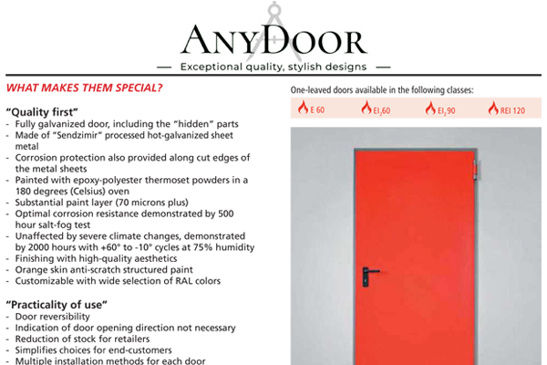 Fire rated technical doors 2025