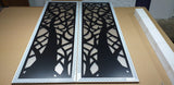 Black Ornamental CNC Wall Separator – Baroque Floral Pattern