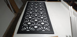 Black Ornamental CNC Wall Separator – Baroque Floral Pattern