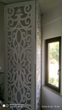 Ornamental CNC Wall Separator – Baroque Floral Pattern