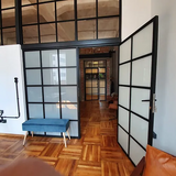 Internal Industrial Design: Hand-crafted Steel & Glass Doors