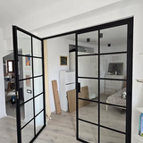 Internal Industrial Design: Hand-crafted Steel & Glass Doors